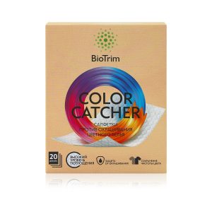 Салфетки против окрашивания цветного белья BioTrim Color Catcher, 20 шт.